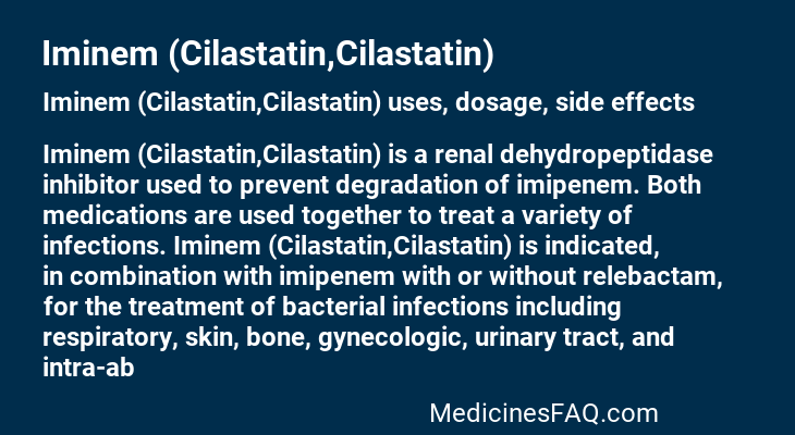 Iminem (Cilastatin,Cilastatin)