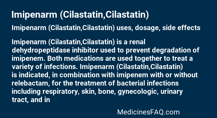 Imipenarm (Cilastatin,Cilastatin)