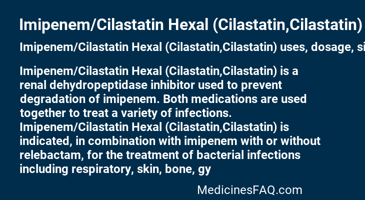 Imipenem/Cilastatin Hexal (Cilastatin,Cilastatin)