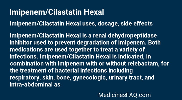 Imipenem/Cilastatin Hexal
