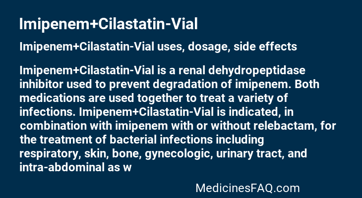 Imipenem+Cilastatin-Vial