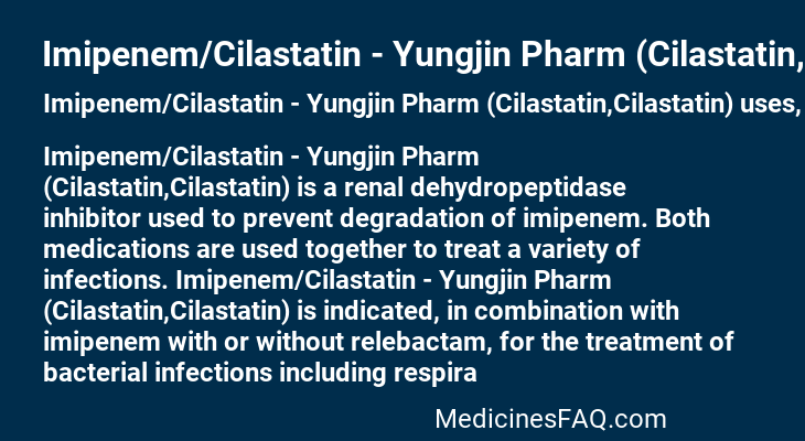 Imipenem/Cilastatin - Yungjin Pharm (Cilastatin,Cilastatin)