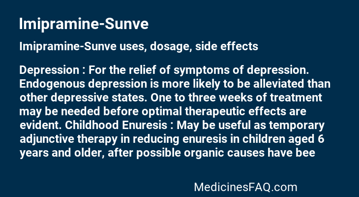 Imipramine-Sunve