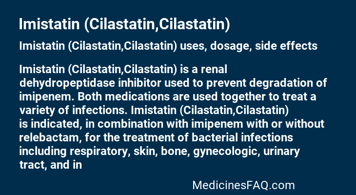 Imistatin (Cilastatin,Cilastatin)