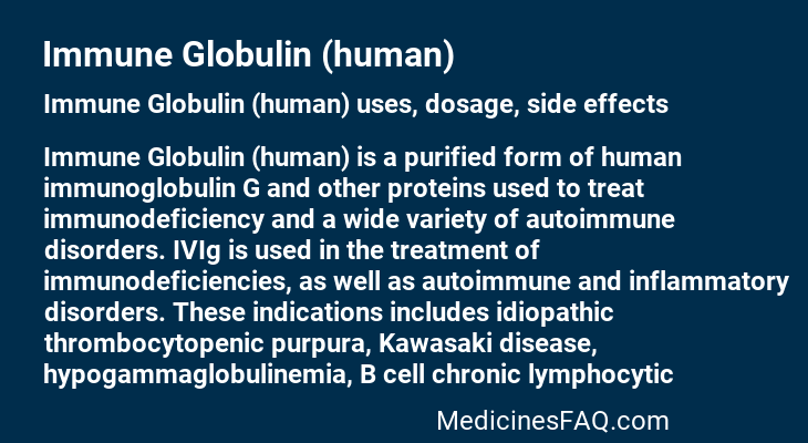 Immune Globulin (human)