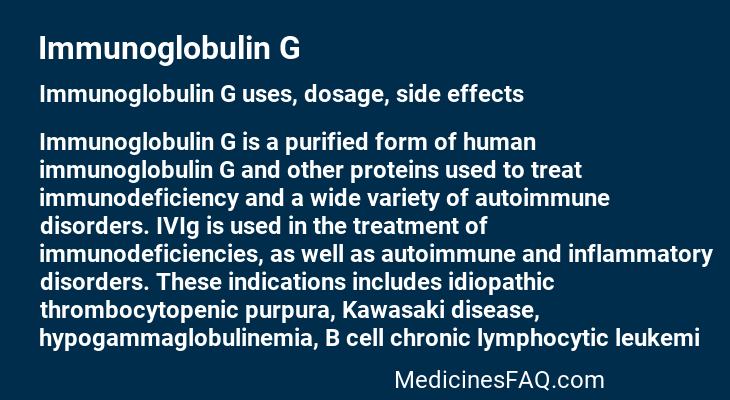 Immunoglobulin G