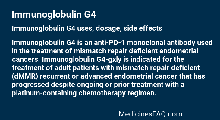 Immunoglobulin G4