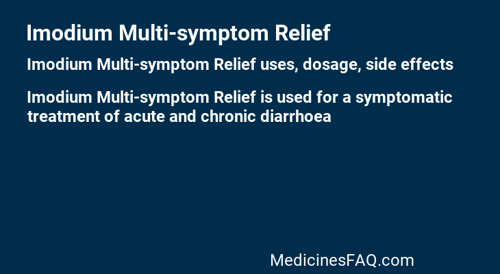 Imodium Multi-symptom Relief