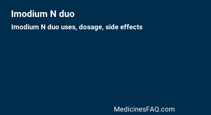 Imodium N duo