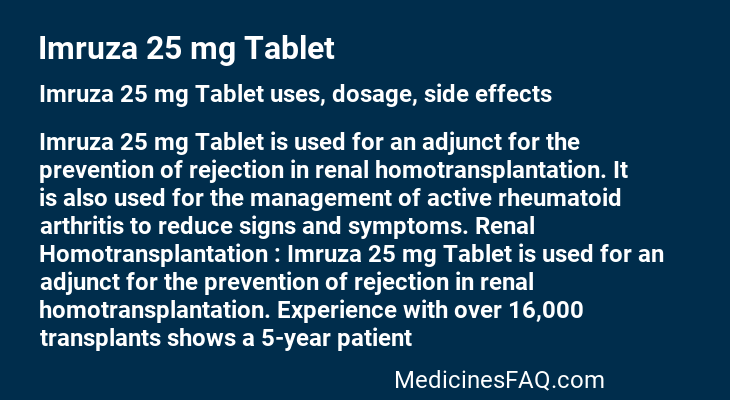 Imruza 25 mg Tablet