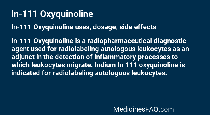 In-111 Oxyquinoline