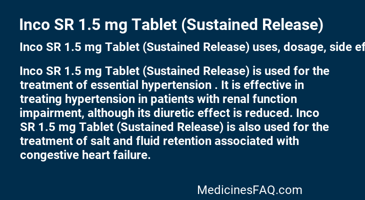 Inco SR 1.5 mg Tablet (Sustained Release)