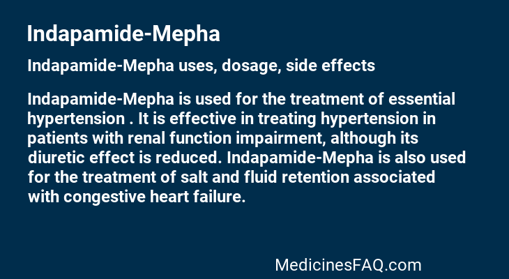 Indapamide-Mepha