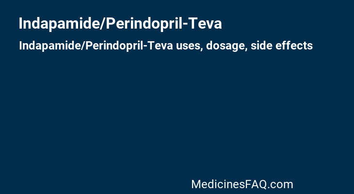 Indapamide/Perindopril-Teva