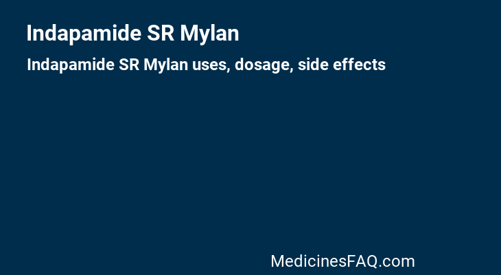 Indapamide SR Mylan