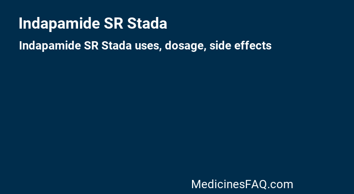 Indapamide SR Stada