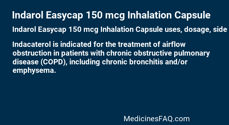 Indarol Easycap 150 mcg Inhalation Capsule