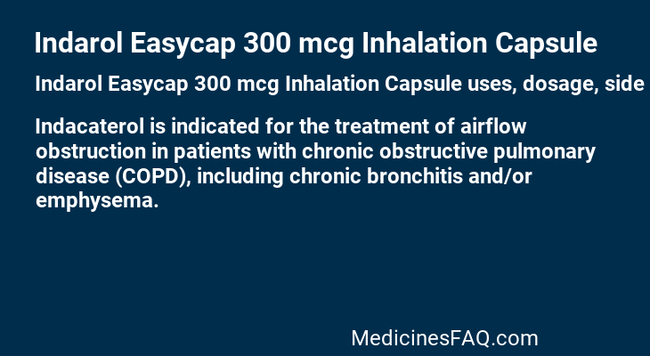 Indarol Easycap 300 mcg Inhalation Capsule