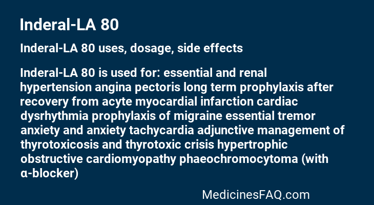 Inderal-LA 80