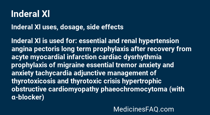 Inderal Xl