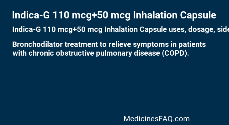 Indica-G 110 mcg+50 mcg Inhalation Capsule