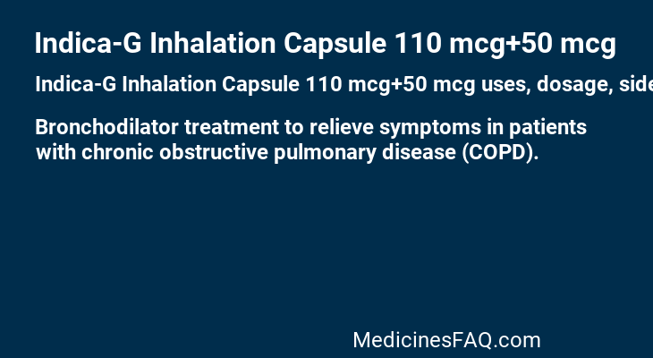 Indica-G Inhalation Capsule 110 mcg+50 mcg