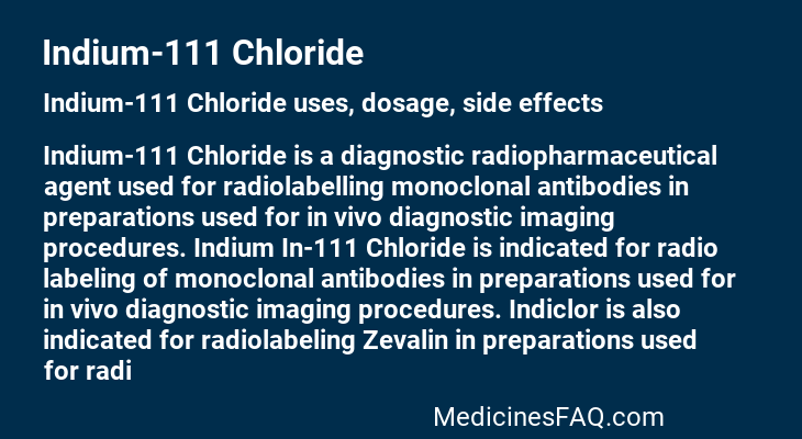 Indium-111 Chloride