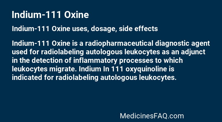 Indium-111 Oxine