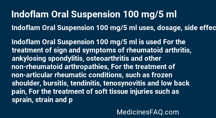 Indoflam Oral Suspension 100 mg/5 ml