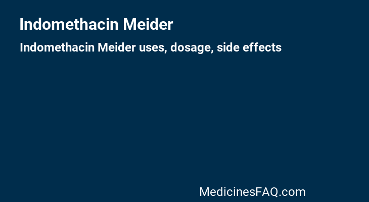 Indomethacin Meider