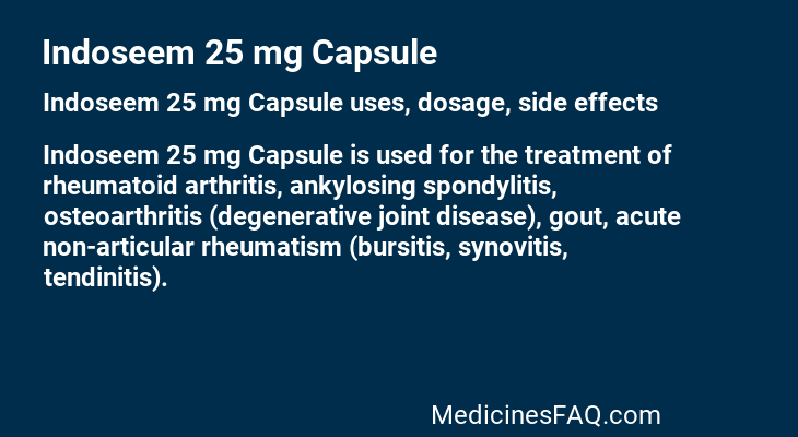 Indoseem 25 mg Capsule