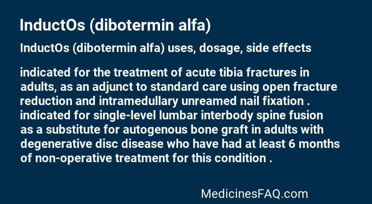 InductOs (dibotermin alfa)