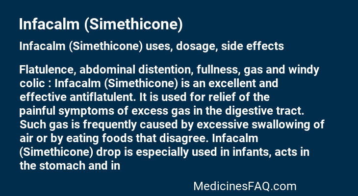 Infacalm (Simethicone)