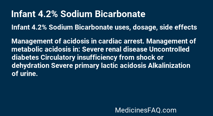 Infant 4.2% Sodium Bicarbonate