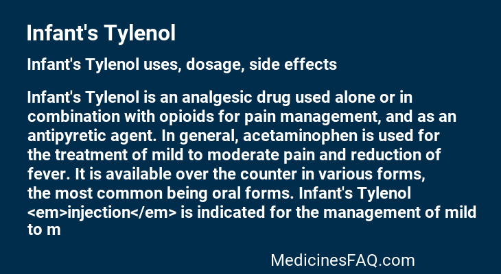 Infant's Tylenol