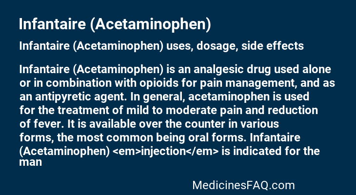 Infantaire (Acetaminophen)