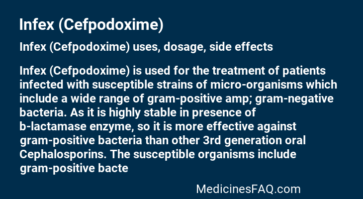 Infex (Cefpodoxime)