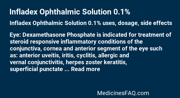 Infladex Ophthalmic Solution 0.1%