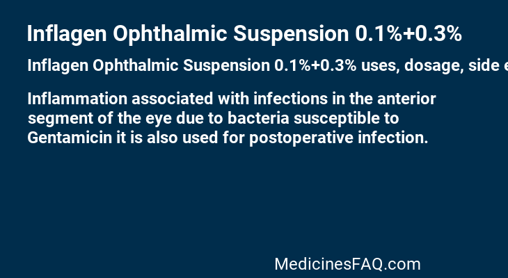 Inflagen Ophthalmic Suspension 0.1%+0.3%