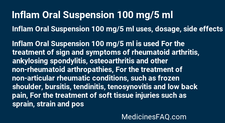 Inflam Oral Suspension 100 mg/5 ml