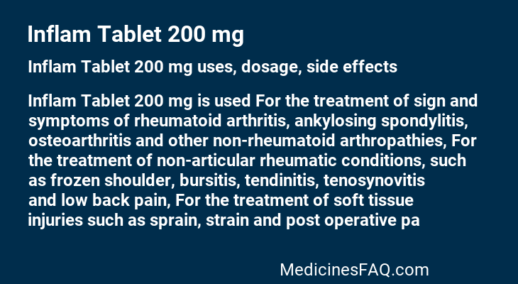 Inflam Tablet 200 mg