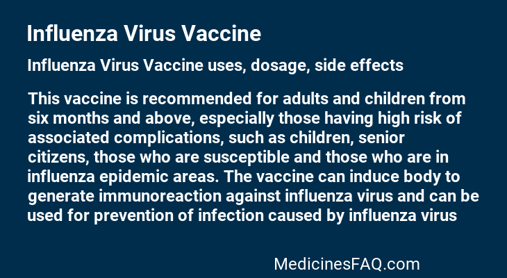 Influenza Virus Vaccine