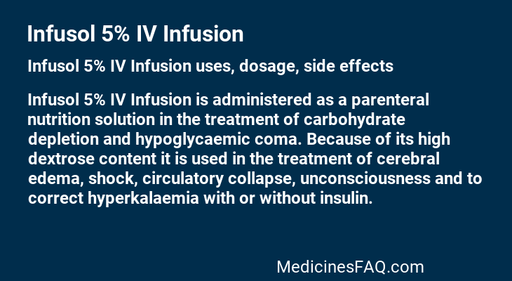 Infusol 5% IV Infusion