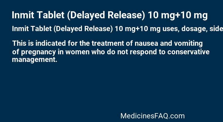 Inmit Tablet (Delayed Release) 10 mg+10 mg