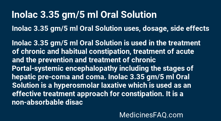 Inolac 3.35 gm/5 ml Oral Solution