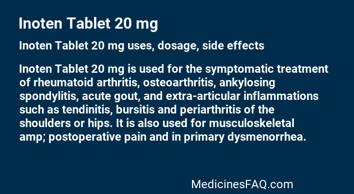 Inoten Tablet 20 mg