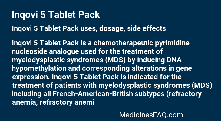 Inqovi 5 Tablet Pack