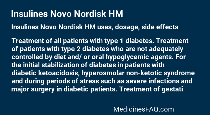 Insulines Novo Nordisk HM