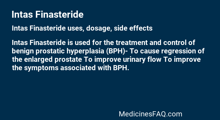 Intas Finasteride