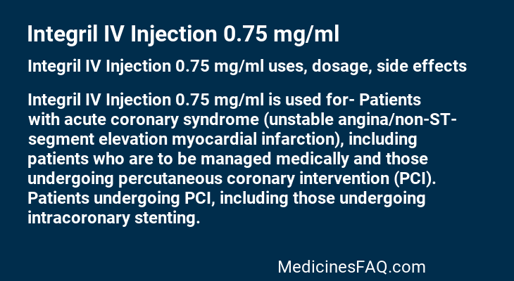 Integril IV Injection 0.75 mg/ml